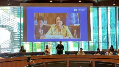 유네스코 여성과학의 미래 토론회(포럼)에서 여성 과학기술인의 기술사업화 정책 소개