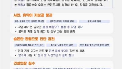 이정식 장관, 집중호우로 인한 근로자, 사업장 피해가 없도록 특별대응 당부