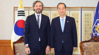 한덕수 국무총리, 「카피에로」아르헨티나 외교장관 접견