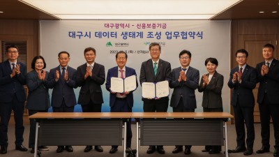 신용보증기금-대구시, ‘데이터 생태계 조성을 위한 협업 체계’ 구축