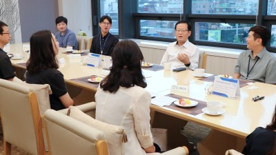 우리은행 조병규 은행장, MZ 행원들과 런치 토크 시간 가져